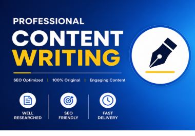 I Will Create High-Quality,  SEO-Friendly & Engaging Content