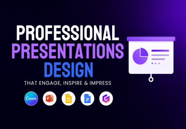I will design professional PowerPoint,  Canva and Gamma presentations