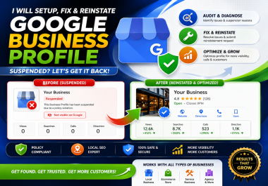 I will fix GMB suspension issues and optimize your Google Business Profile
