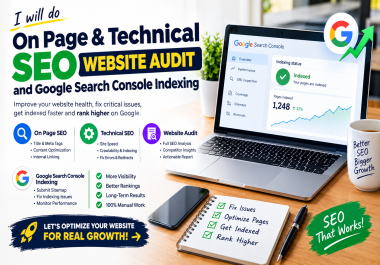 I will audit on page website technical SEO issues and fix Google Search Console indexing