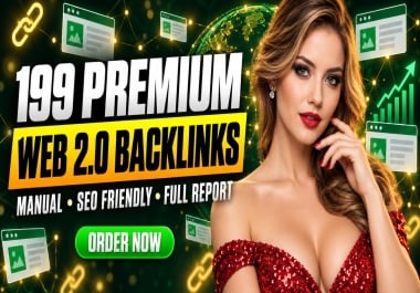 I will manually create 199 high authority Web 2.0 backlinks