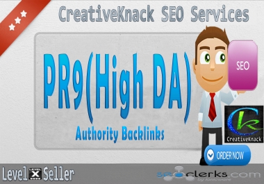 20+ PR9 High Authority Backlinks only