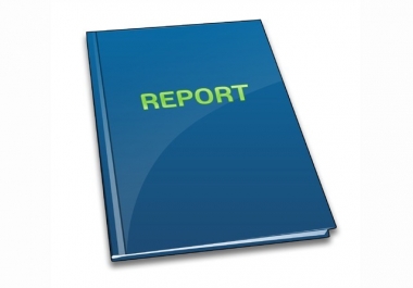 write a 20 page report on any niche for