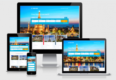 Travel search engine website with affiliates, free host, install included