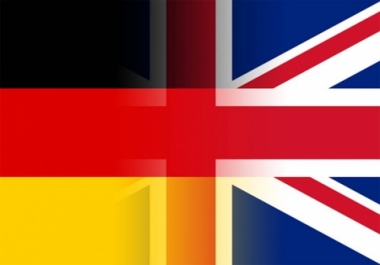 I will translate up to 400 words English to German
