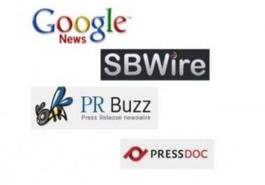 Submit Your Press Release to Paid sites PRBuzz,  SBWire,  PressDoc,  MyPRGenie and 50+ free sites