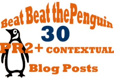 help You Beat the Penguin Update with 15 Contextual Posts on PR2 to PR4 Blogs
