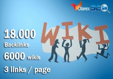 do 18000 contextual backlinks from 6000 WIKI pages including real seo edu links