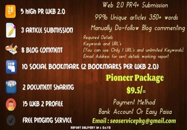 SEO Backlinks Service Avialable