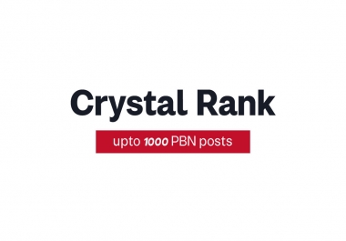 Crystal Rank Network - 250 PBN Post