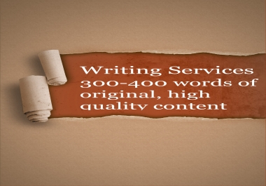 I will write 300 to 400 words of blog or website content