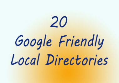 manually submit your business details or website URL to 20 of the best local directories
