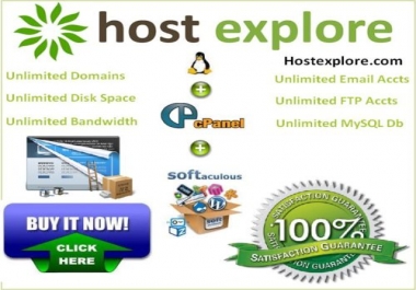Unlimited Web hosting with Unlimited domains cPanel/Softaculous