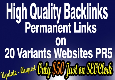 I will give you permanent blogroll link on 20 websites PR5