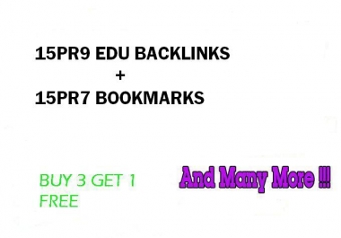 Hummingbird safe 15 PR9 Edu Gov backlinks and 15 PR8 Social Bookmarks