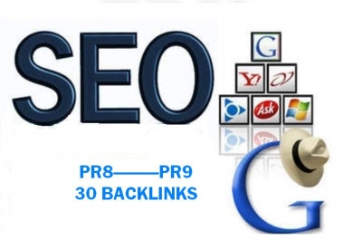 30 PR8 or above manual backlinks for your Website