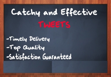 write the Best and highly effective Tweets to pre sell