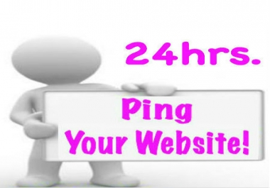 I will Ping Your website to 2200 + Different Websites In 24 Hrs.