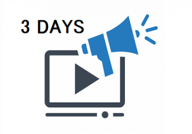 YouTube Promotion Package - 3 Days