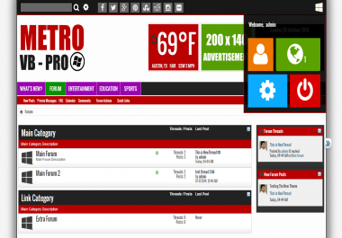 Metro VB Pro - Premium Windows 8 Theme For vBulletin 4