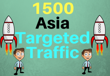 1500 ASIA TARGETED Human traffic to your web or blog site. Adsense safe and get Good Alexa rank