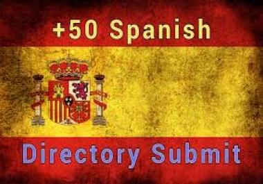 I will submit 61 Spanish Web directory submissions,  Spain