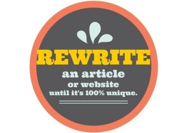 I will rewrite 250 words by hand with Copyscape Certificate