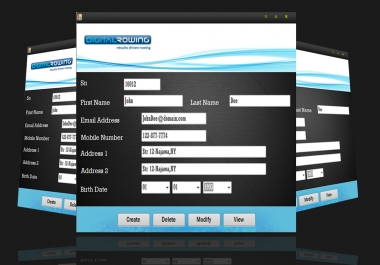 I will make a Software to record data in database