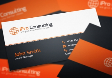 I will design a GREAT & OUTSTANDING business card