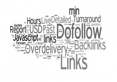 build 250 plus DoFollow backlinks for your URLs, with Keywords