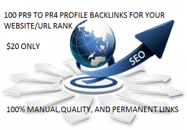 100 PR9 TO PR HIGH AUTHORITY PROFILE BACKLINKS