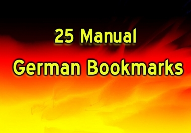do 25 German high PR Social bookmarking submission