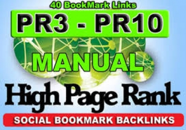 Top PR Dofollow 40 Social bookmarking 2018 with Drip Feed