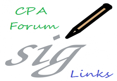 Make Money Online CPA Forum Signature Link