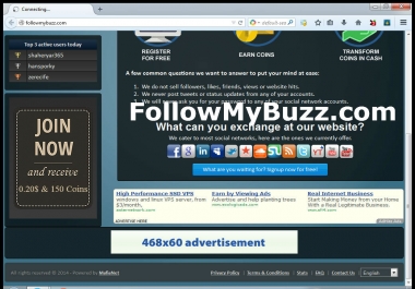 1 Month Banner Advertising on Social Marketing Site 468x60 Or 728x90