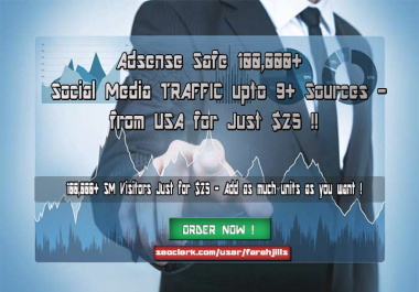 Social Media 100,000+ TRAFFIC to your Websites Blogs from Targeted Countries