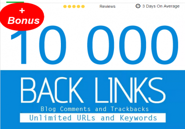 post 10,005 Blogs Comments,  Backlinks,  first page google