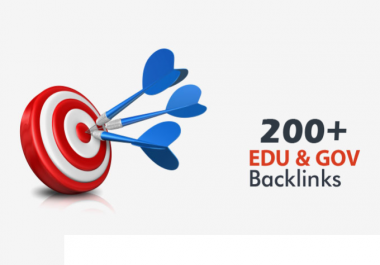 Create 200 EDU and gov seo backlinks