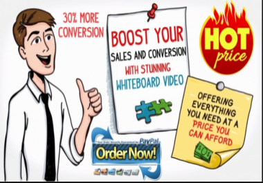 Get PROFESSIONAL white-board animation video for your website, products, services etc. 