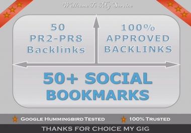 I will give you 50 PR2-PR8 Backlinks