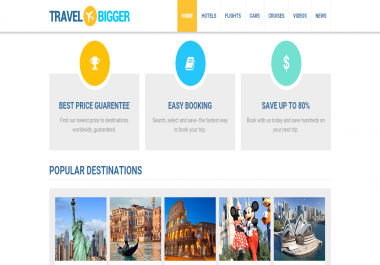 Install your own travel booking website on any domain
