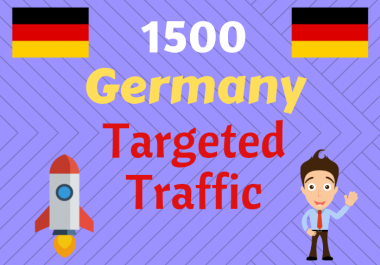 1500 Germany TARGETED Human traffic to your web or blog site. Get Adsense safe and get Good Alexa rank