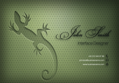 I will design a professional and modern business card