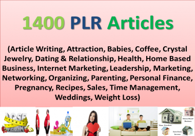 I will send You 1400 Over High Quality PLR Articles