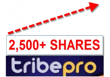 promote ONE of your links using TribePro url will be shared over 117 Plus times