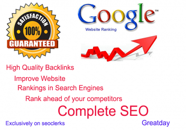 I will rank your website higher in Google with Best SEO