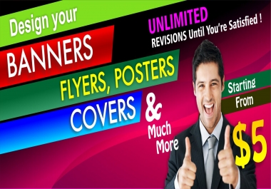 I will create professional banners for you social media.