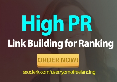 I will create SEO High Page Rank Backlinks for Ranking