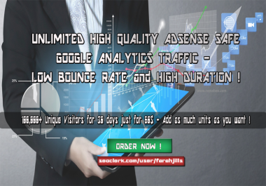 100K High Quality TRAFFIC - Low Bounce Rate - Long Duration