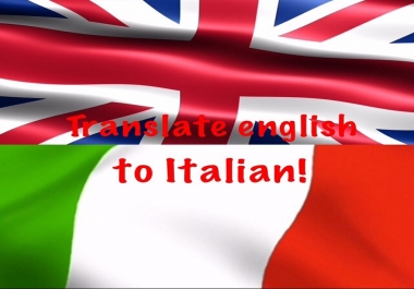 Translate english to italian 500 words
